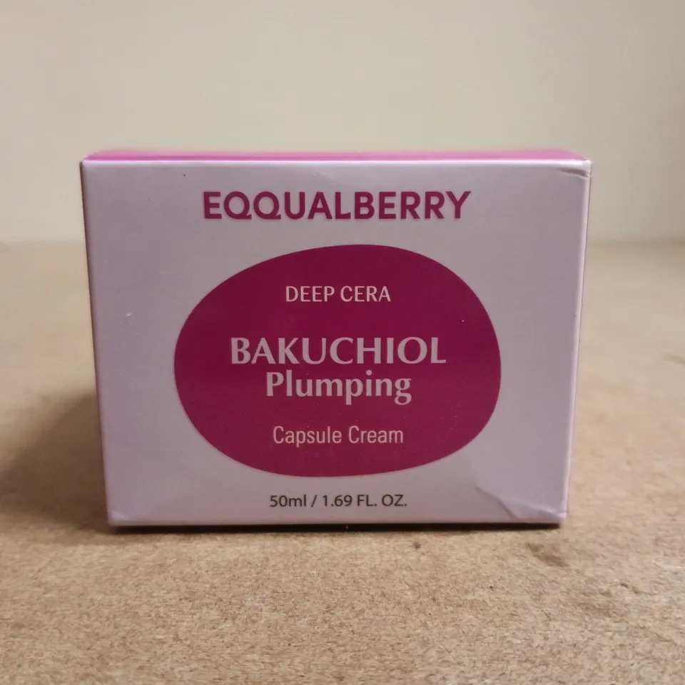 BOXED EQQUALBERRY DEEP CERA BAKUCHIOL PLUPING CAPSULE CREAM (50ML)