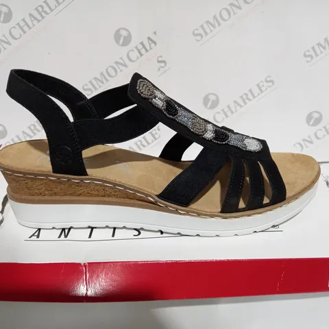 BOXED RIEKER ANTISTRESS WEDGE SANDAL - SIZE 6 1/2