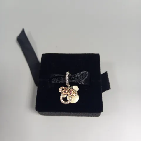 BOXED PANDORA MINNIE MOUSE PERSONALISED SILVER CHARM