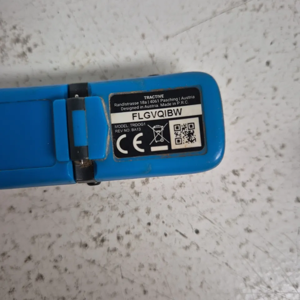 TRACTIVE GPS DOG TRACKER TRDOG1 – BLUE WITH CHARGING CRADLE AND USB LEAD