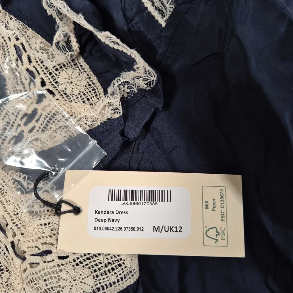 RIXO KENDARA DRESS – DEEP NAVY, UK 12 (M)
