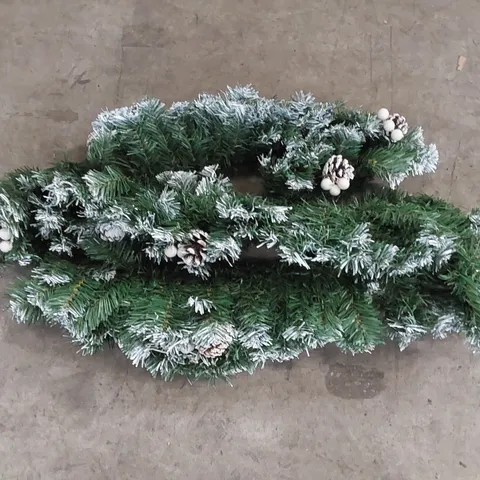 BOXED 270CM SNOW TIP GARLAND (1 BOX)