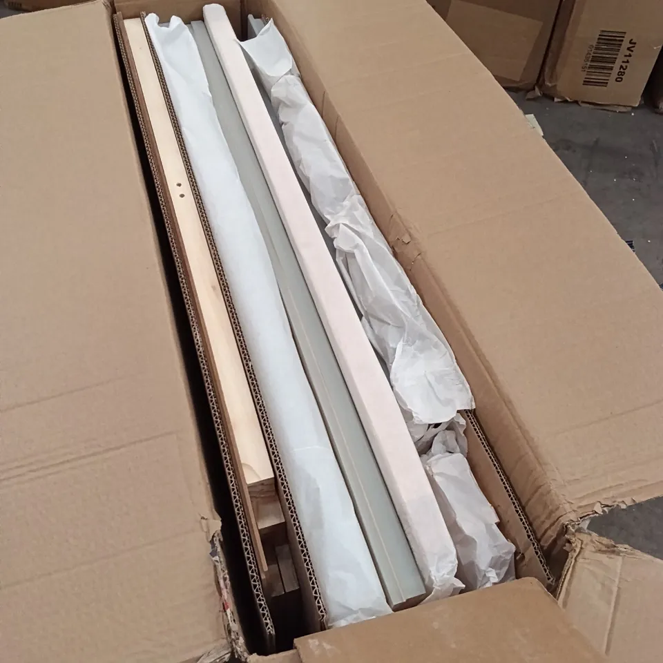BOXED 2+3 DRAWER CHEST - GREY/WAX (1 BOX)