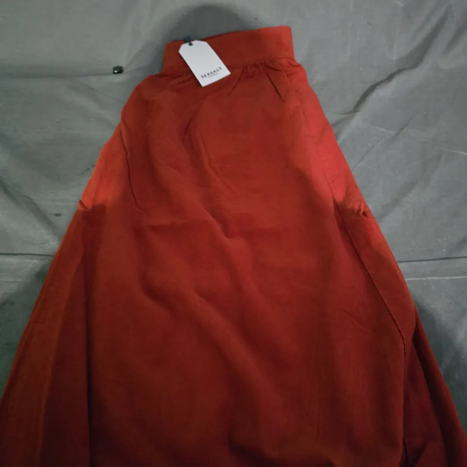 SEASALT CORNWALL MEVAGISSEY SKIRT – DARK CINNAMON, UK 14 