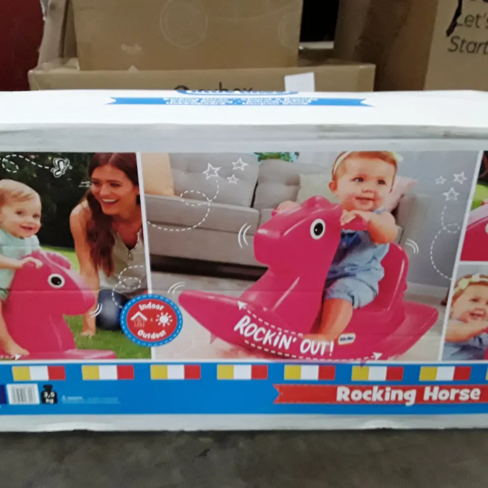 BOXED LITTLE TIKES ROCKING HORSE - PINK RRP £30