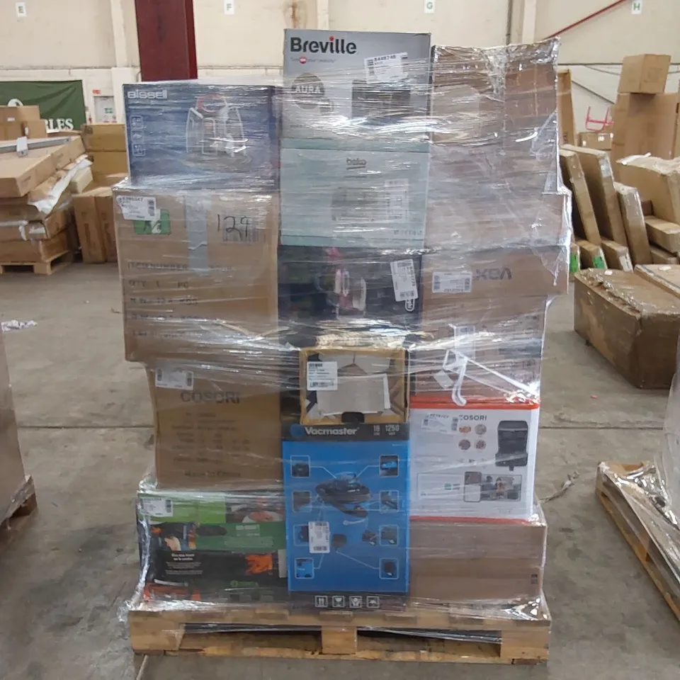 PALLET OF APPROXIMATELY 27 UNPROCESSED RAW RETURN HOUSEHOLD AND ELECTRICAL GOODS TO INCLUDE;