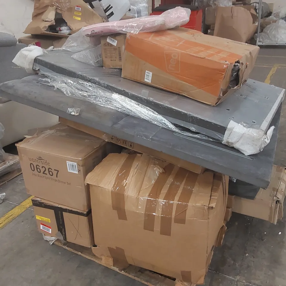 PALLET CONTAINING A LARGE QUANTITY OF ASSORTED FURNITURE PARTS AND OTHER ITEMS