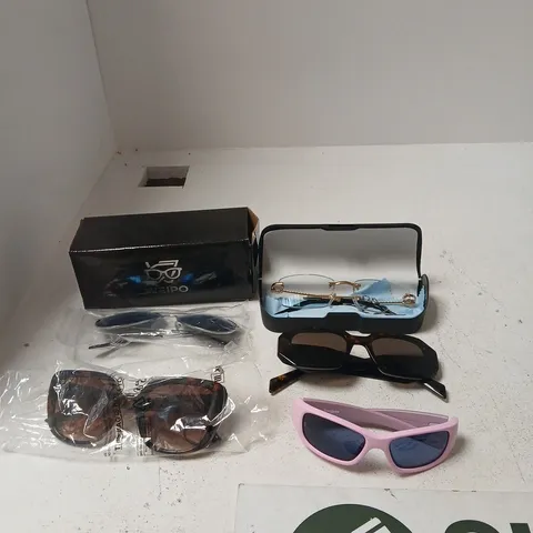 TOTE OF APPROXIMATELY 15 ASSORTED ITEMS INCLUDING WEIPO GLASSES, SNUGSEE GLASSES AND M&S SUNGLASSES
