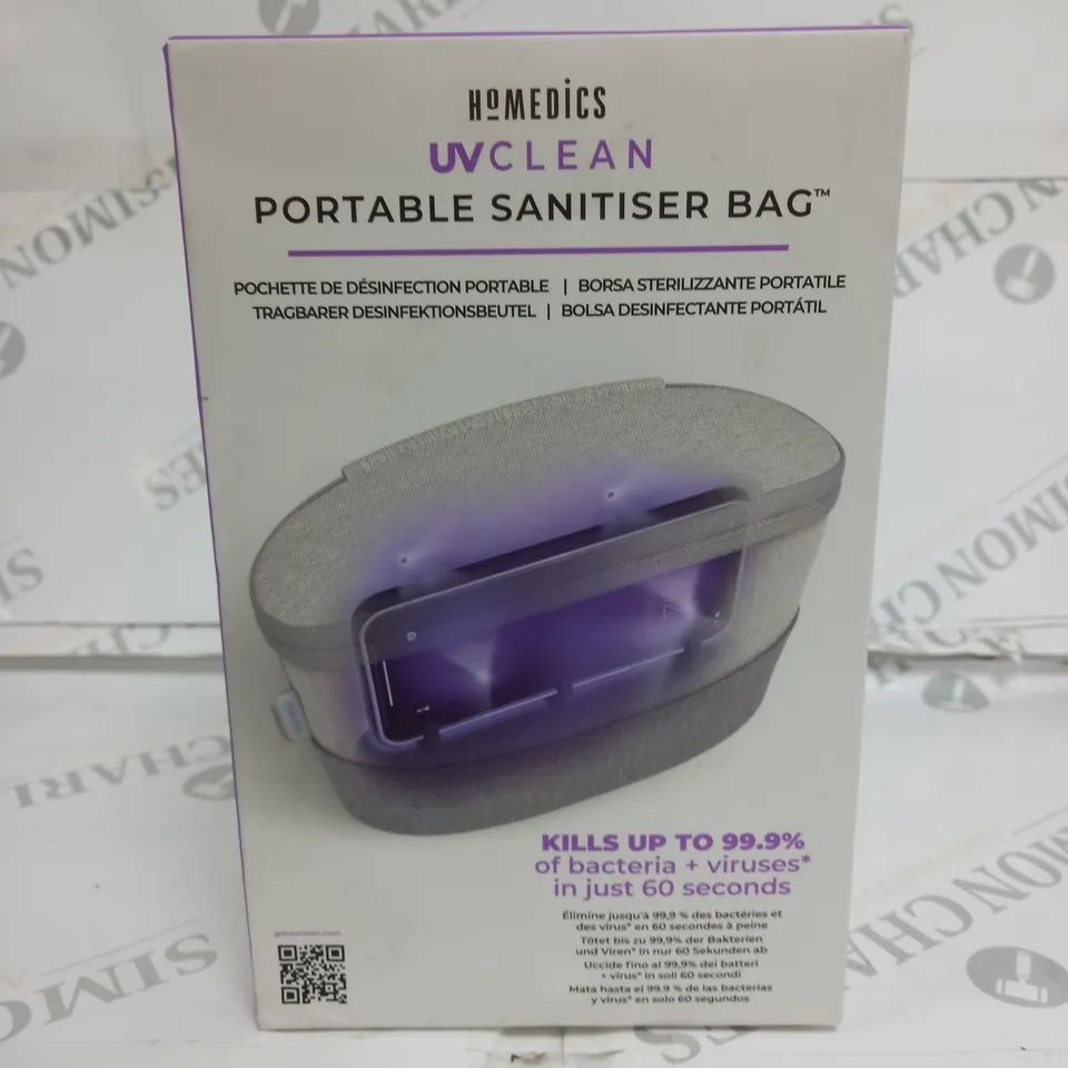 HOMEDICS UV CLEAN PORTABLE SANITISER BAG