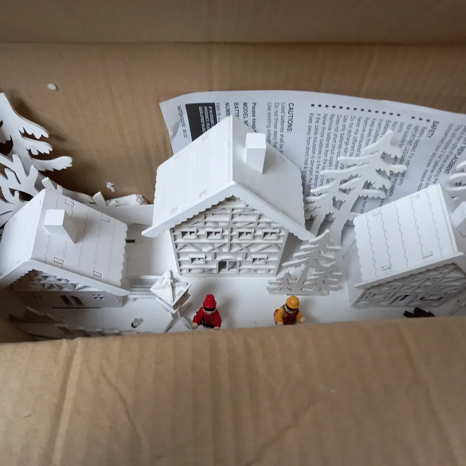 WHITE WOOD LIT VILLAGE SCENE RRP £34.99