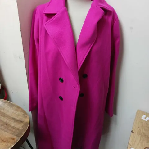 UNBRANDED LADIES FULL LENGTH COAT PINK