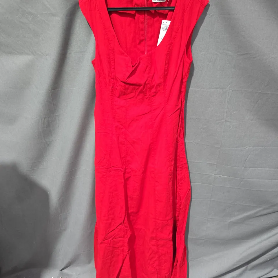 ABERCROMBIE & FITCH RED SLEEVELESS DRESS, WOMEN’S, SIZE M