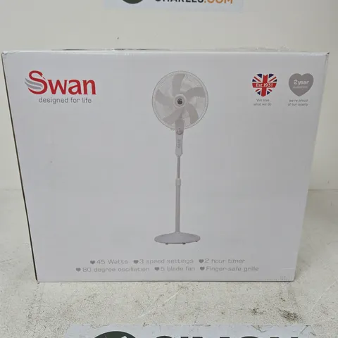 SWAN FREESTANDING STAND FAN - WHITE