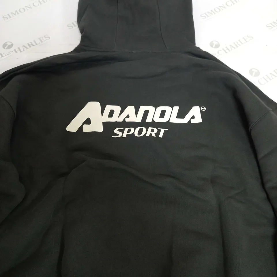 ADANOLA SPORTS OVERSIZED HOODIE IN CHARCOAL - SMALL