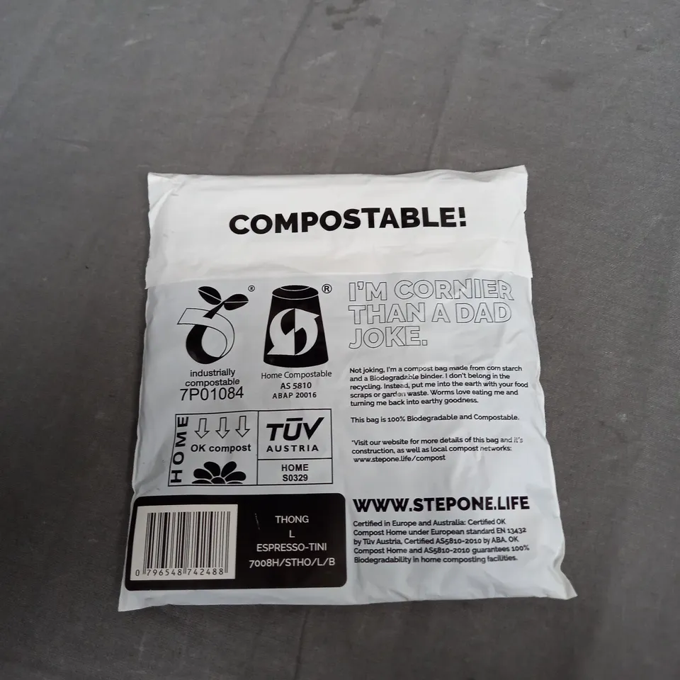 SEALED STEPONE THONG LARGE ESPRESSO-TINI