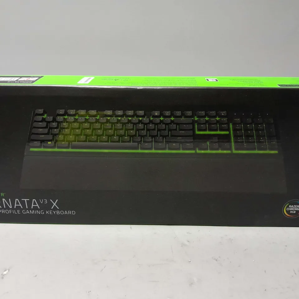 BOXED RAZER ORNATA V3 X LOW PROILE GAMING KEYBOARD