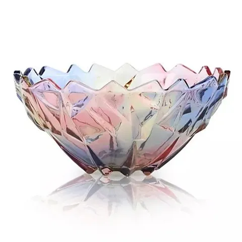 LUXENOA FACETED DECORATIVE BOWL