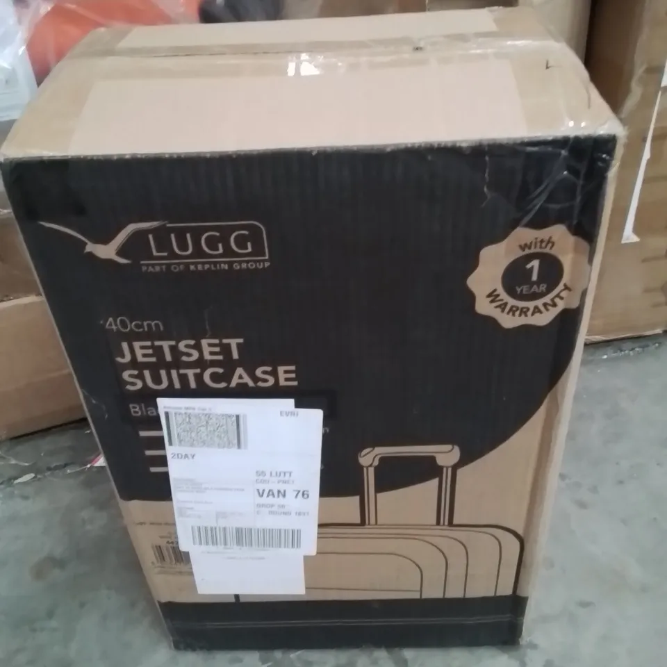BOXED LUGG 40CM JETSET SUITCASE BLACK