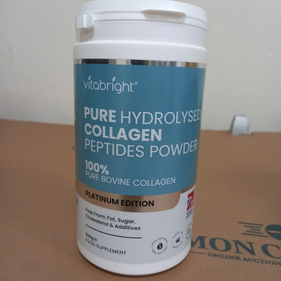 VITABRIGHT PURE HYDROLYSED COLLAGEN PEPTIDES POWDER PLATINUM EDITION 500G