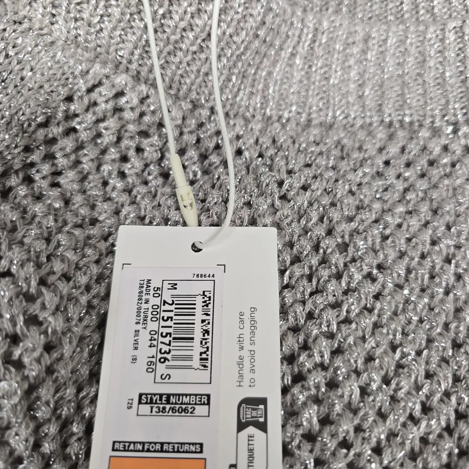 M&S LADIES' DELICATE KNIT SKIRT – GREY, SIZE S