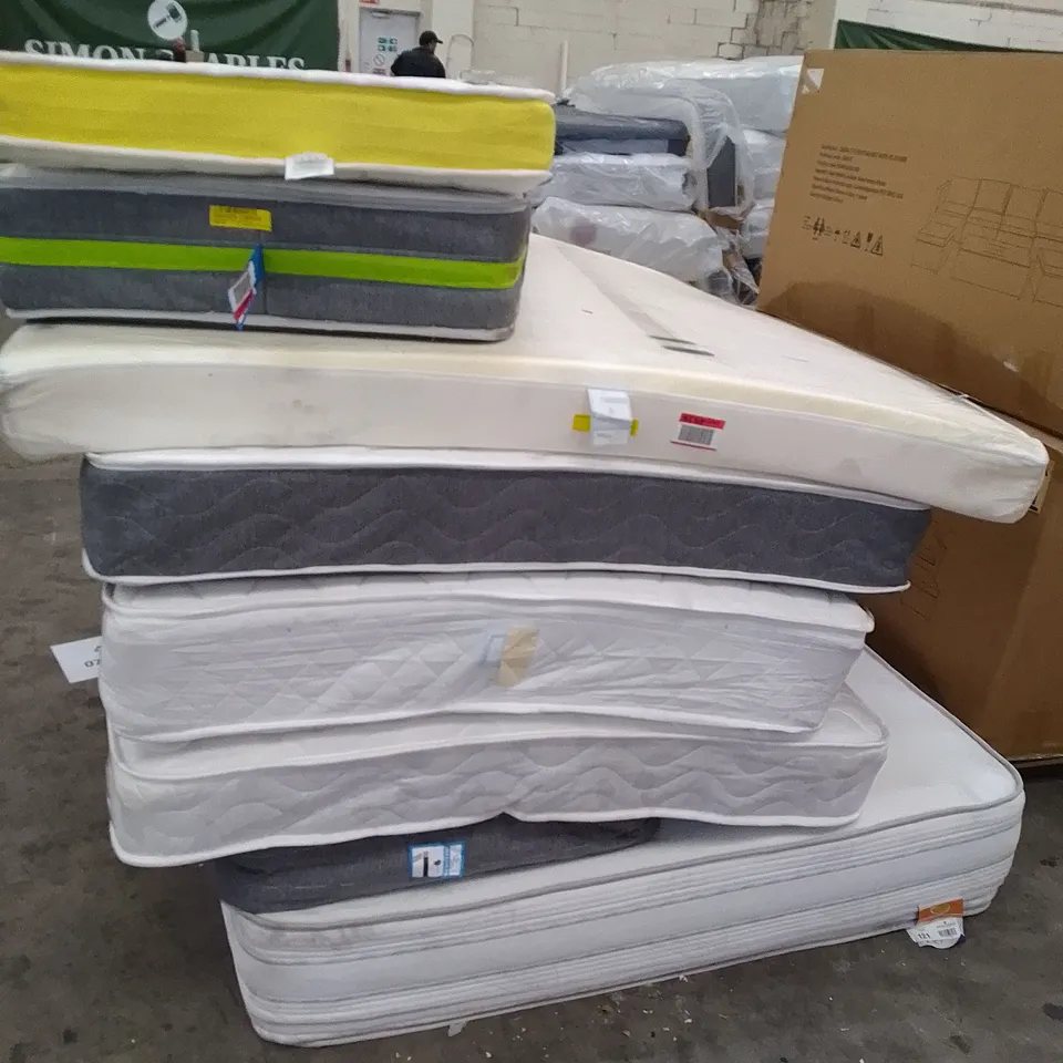 LOT OF 8 ASSORTED MATTRESSES 