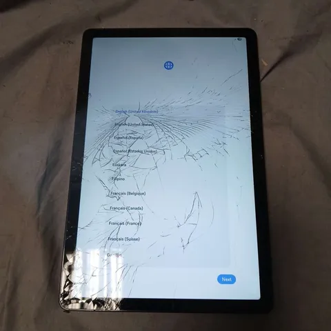 SAMSUNG TABLET – CRACKED SCREEN