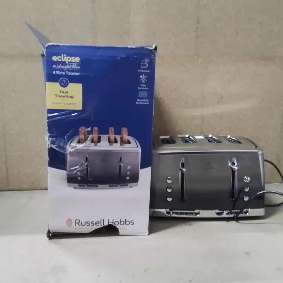 BOXED RUSSELL HOBBS ECLIPSE 4 SLICE TOASTER