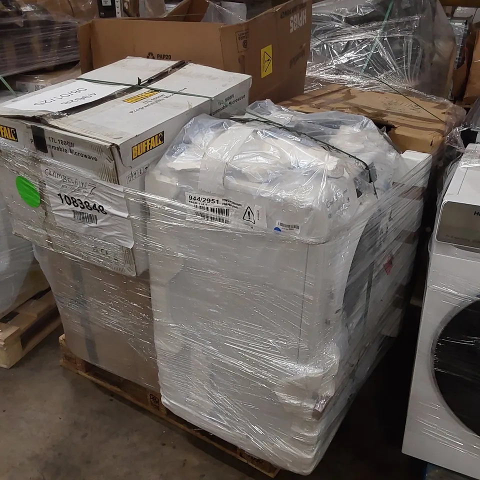 PALLET OF APPROXIMATELY 5 UNPROCESSED RAW RETURN HOUSEHOLD AND ELECTRICAL GOODS TO INCLUDE;