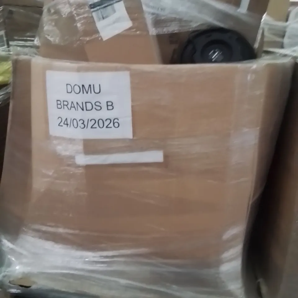 PALLET OF ASSORTED HOUSEHOLD GOODS AND PRODUCTS TO INCLUDE;VACUUM CLEANER,PROJECTOR SCREEN,TEPPANYAKI GRILL