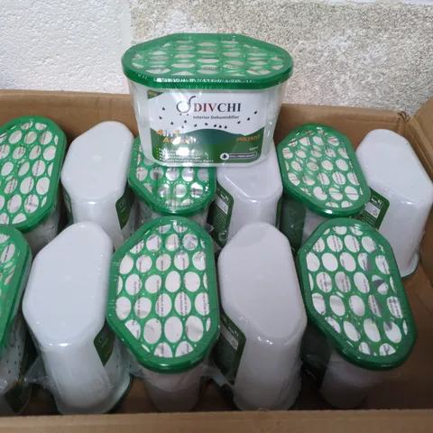 BOX OF APPROXIMATELY 12 DIVCHI 4 IN 1 ACTION INTERIOR DEHUMIDIFIERS UNSCENTED