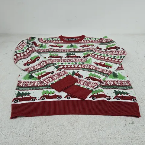 THREADBARE KNITTED CHRISTMAS JUMPER MEDIUM TAGGED