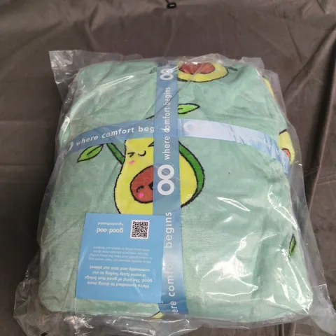 SEALED OODIE OVERSIZED HOODED BLANKET - AVOCADO 