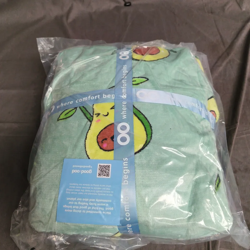 SEALED OODIE OVERSIZED HOODED BLANKET - AVOCADO 
