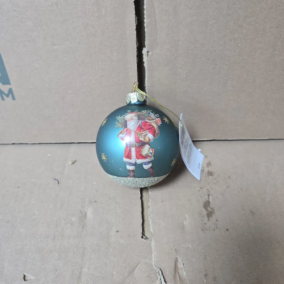 2 X SET OF 12 GISELA GRAHAM FATHER CHRISTMAS HANGING ORNAMENTS 