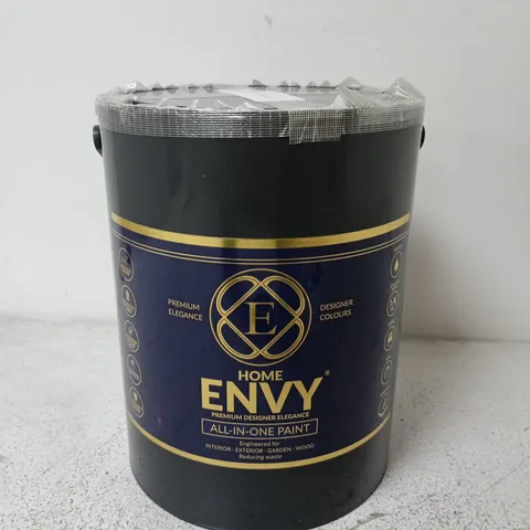 HOME ENVY ALL-IN-ONE PAINT – 5L, DARK GREY (K1)