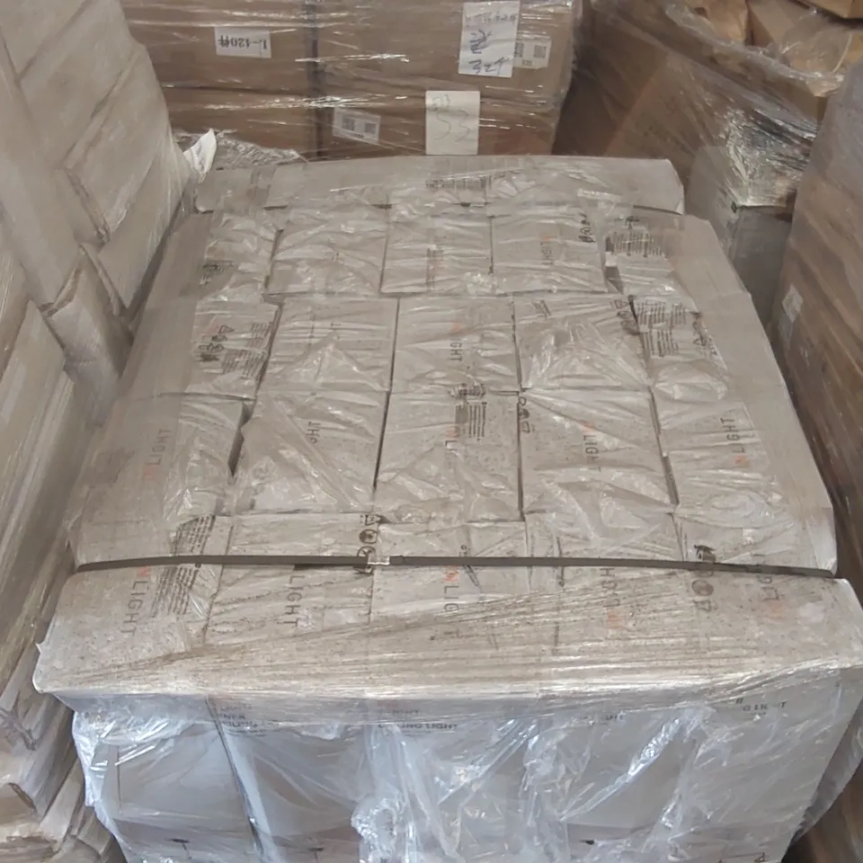 PALLET CONTAINING A LARGE QUANTITY OF DESIGNER CEILING LIGHTS
