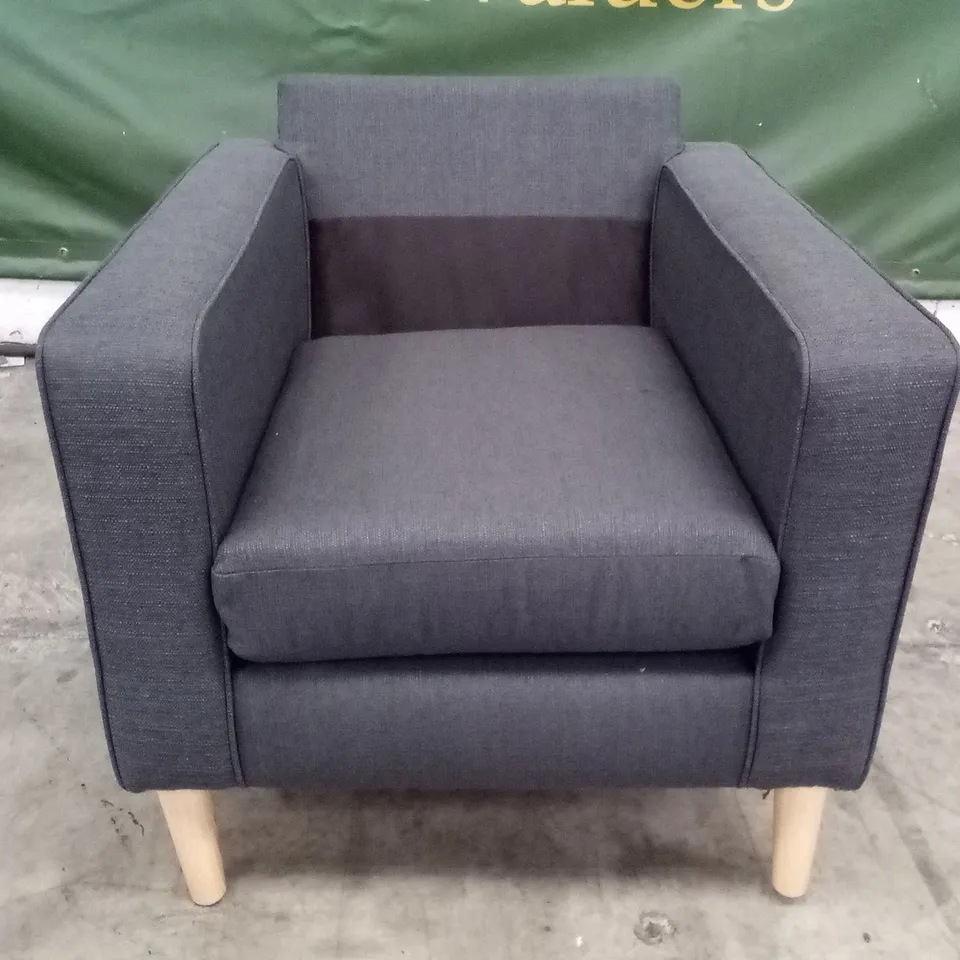 QUALITY DESIGNER ARMCHAIR GREY 