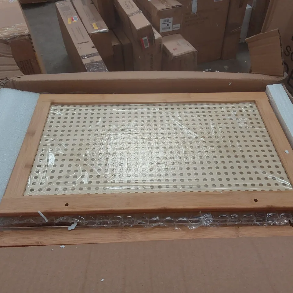 BOXED BAMBOO SIDE TABLE