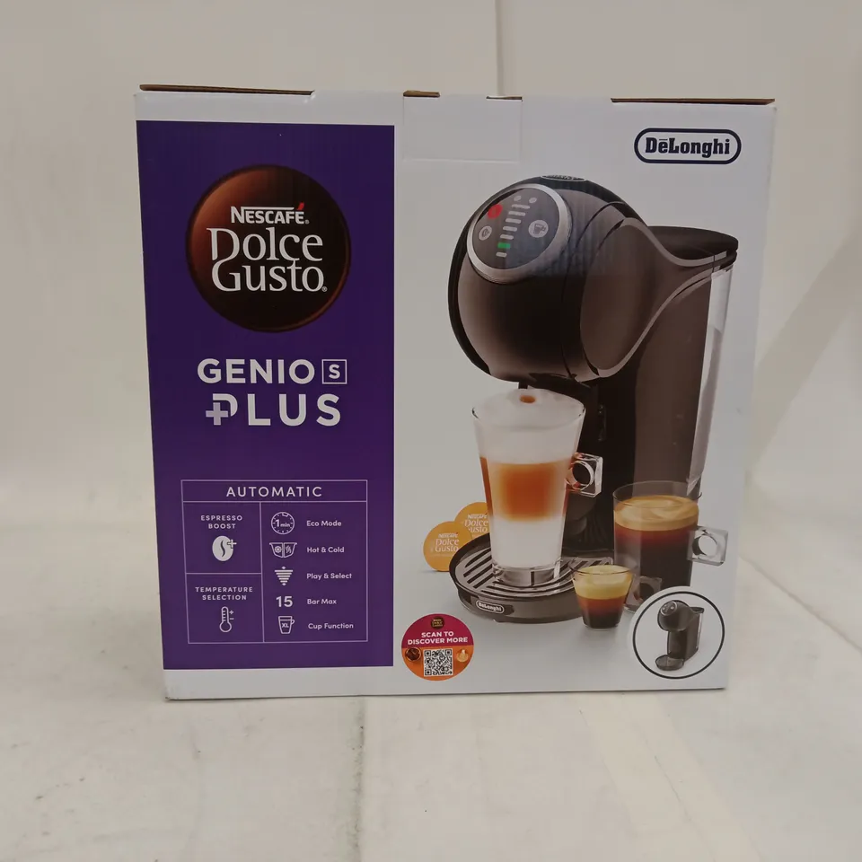DE'LONGHI NESCAFE DOLCE GUSTO GENIO S PLUS AUTOMATIC COFFEE MACHINE (EDG315) – BOXED