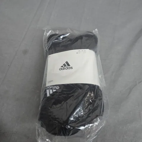 ADIDAS SPORTS CREW SOCKS IN BLACK - X6 - SIZE 6.5-8