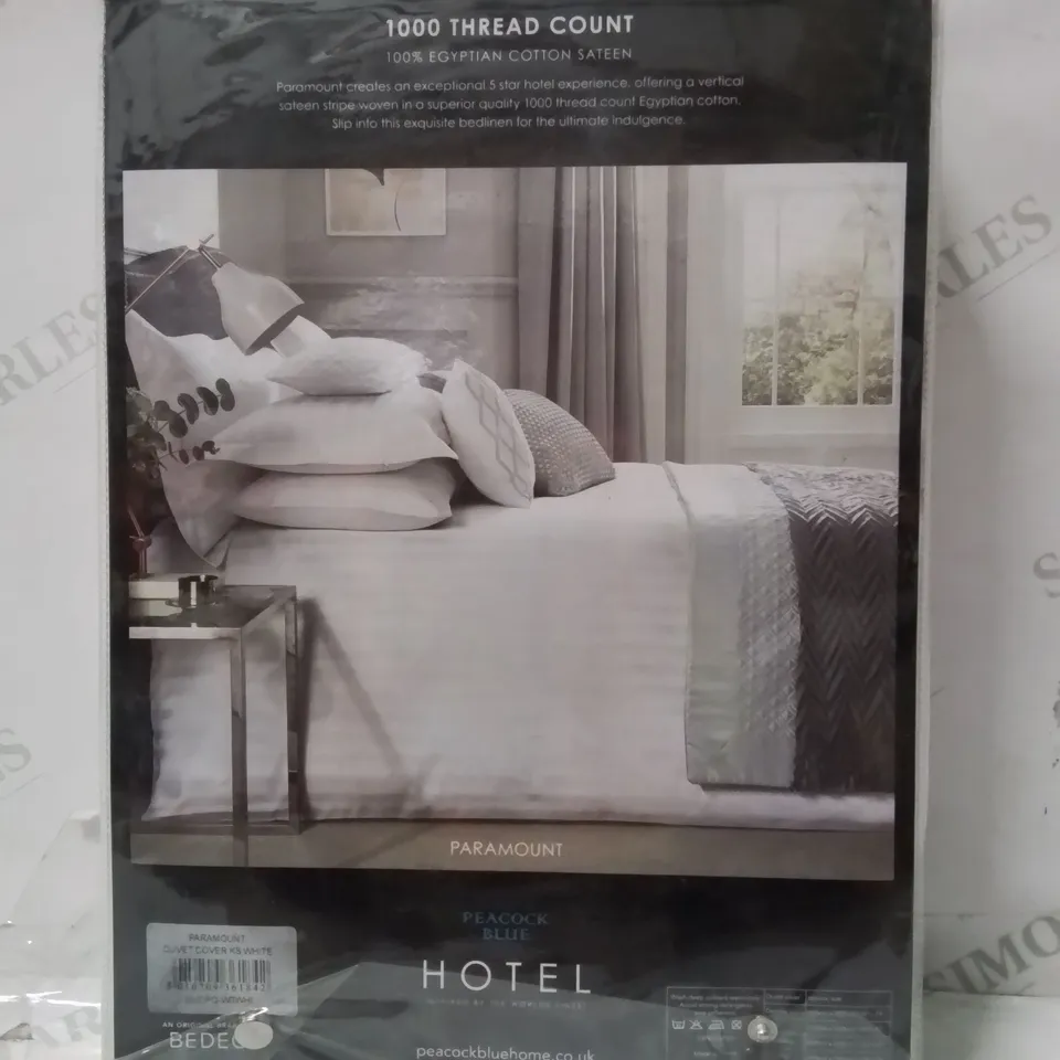 BRAND NEW SEALED PARAMOUNT EGYPTIAN COTTON DUVET COVER KINGSIZE 