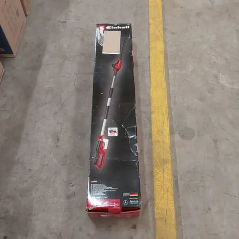 BOXED EINHELL CORDLESS POLE HEDGE TRIMMER