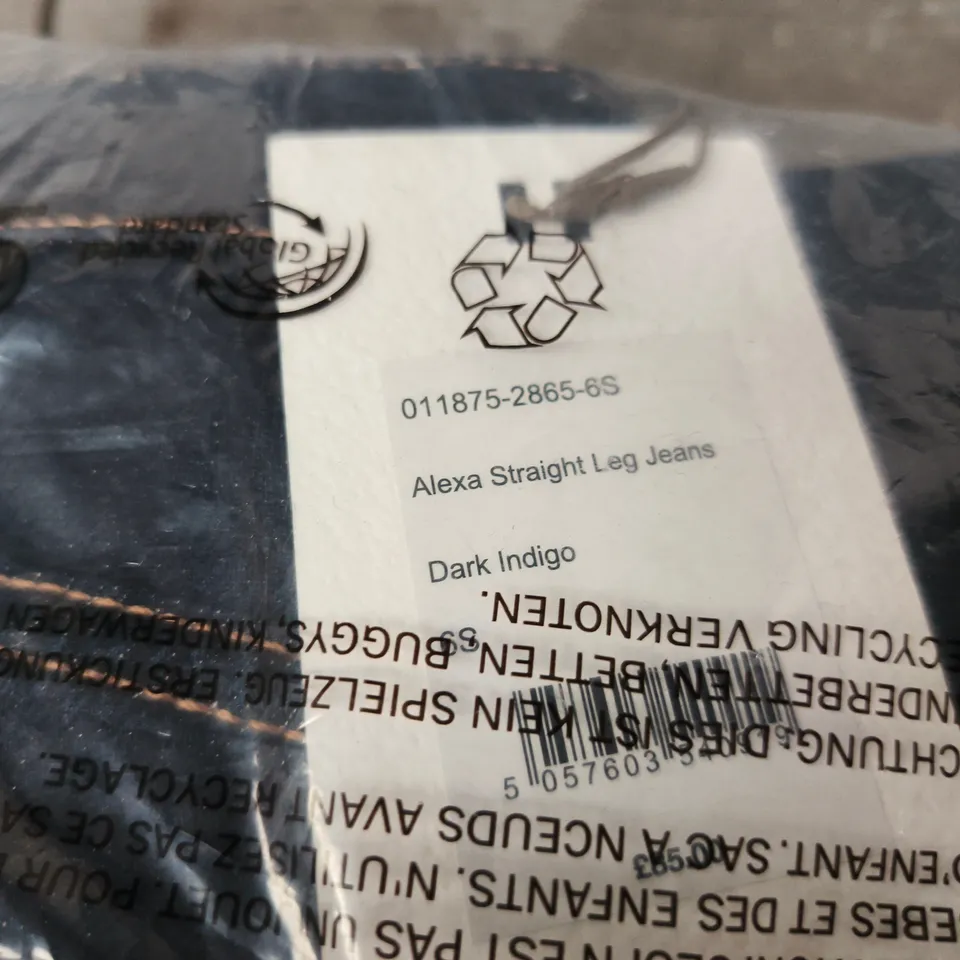 HUSH ALEXA STRAIGHT LEG JEANS – DARK INDIGO, UK 6 SHORT