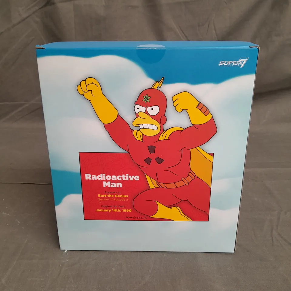BOXED SUPER7 THE SIMPSONS ULTIMATES WAVE 4 RADIOACTIVE MAN ACTION FIGURE
