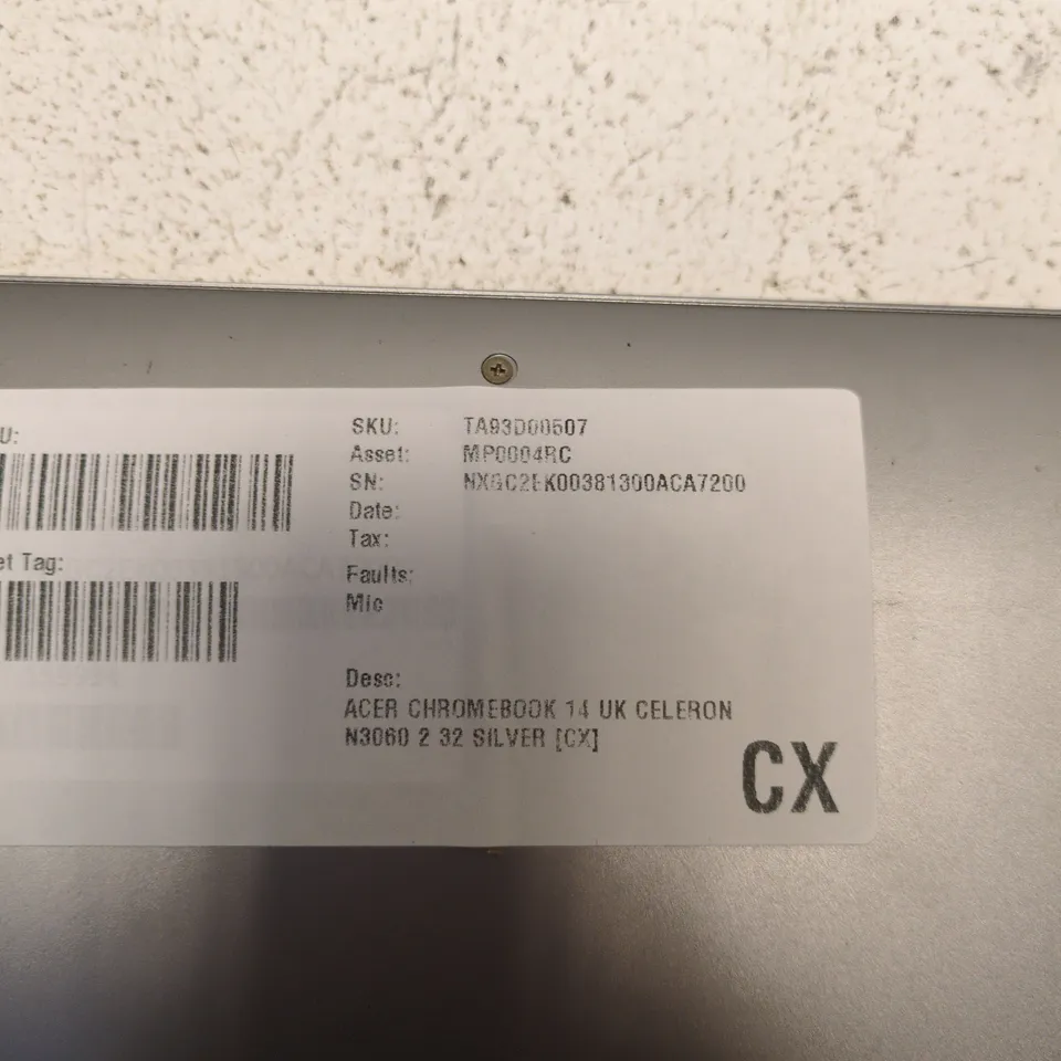 ACER CHROMEBOOK 14 CB3-431 – SILVER, CELERON N3060, 2GB RAM, 32GB EMMC