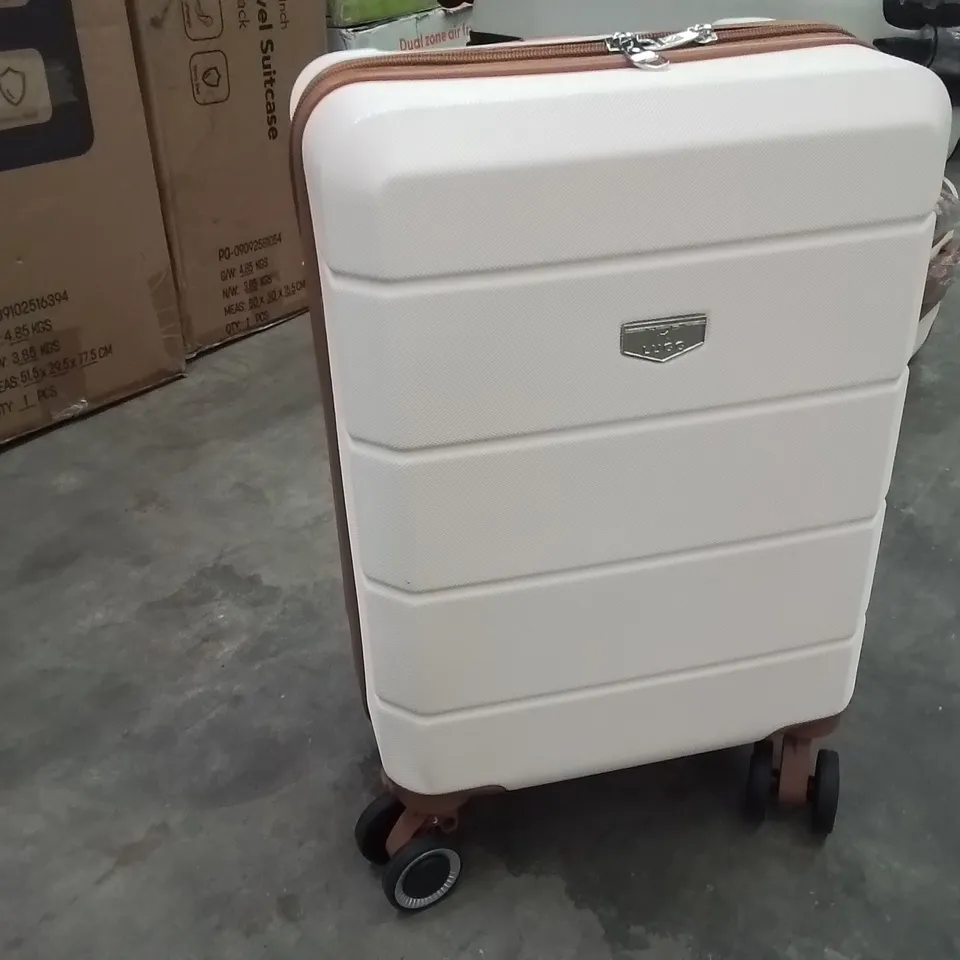 SMALL CABIN CASE CREAM & BROWN