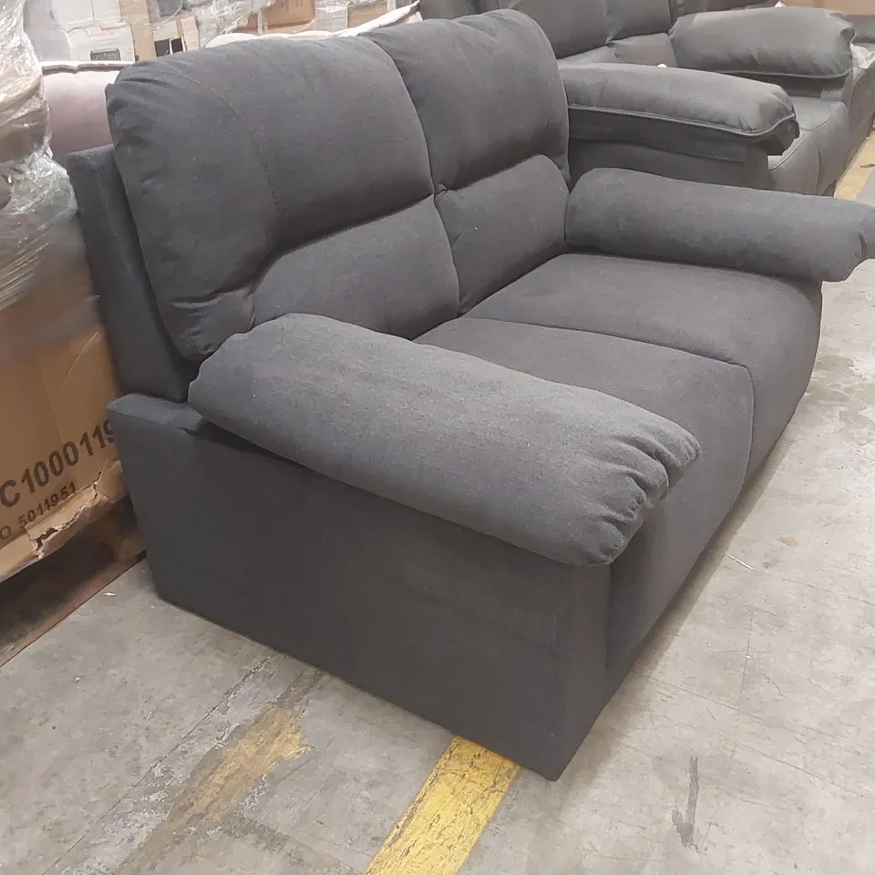 QUALITY DESIGNER 2-SEATER FABRIC UPHOLSTERED SOFA