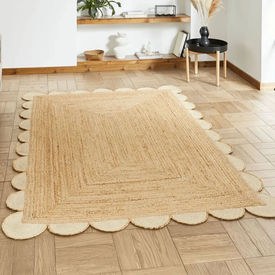 SAVANNAH JUTE AREA RUG HAND MADE BROWN APPROXIMATELY 160X230CM 
