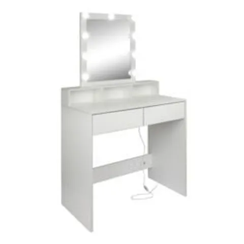 BOXED MASA ELITE II DRESSING TABLE WITH MIRROR AND LIGHTING (4 BOXES)