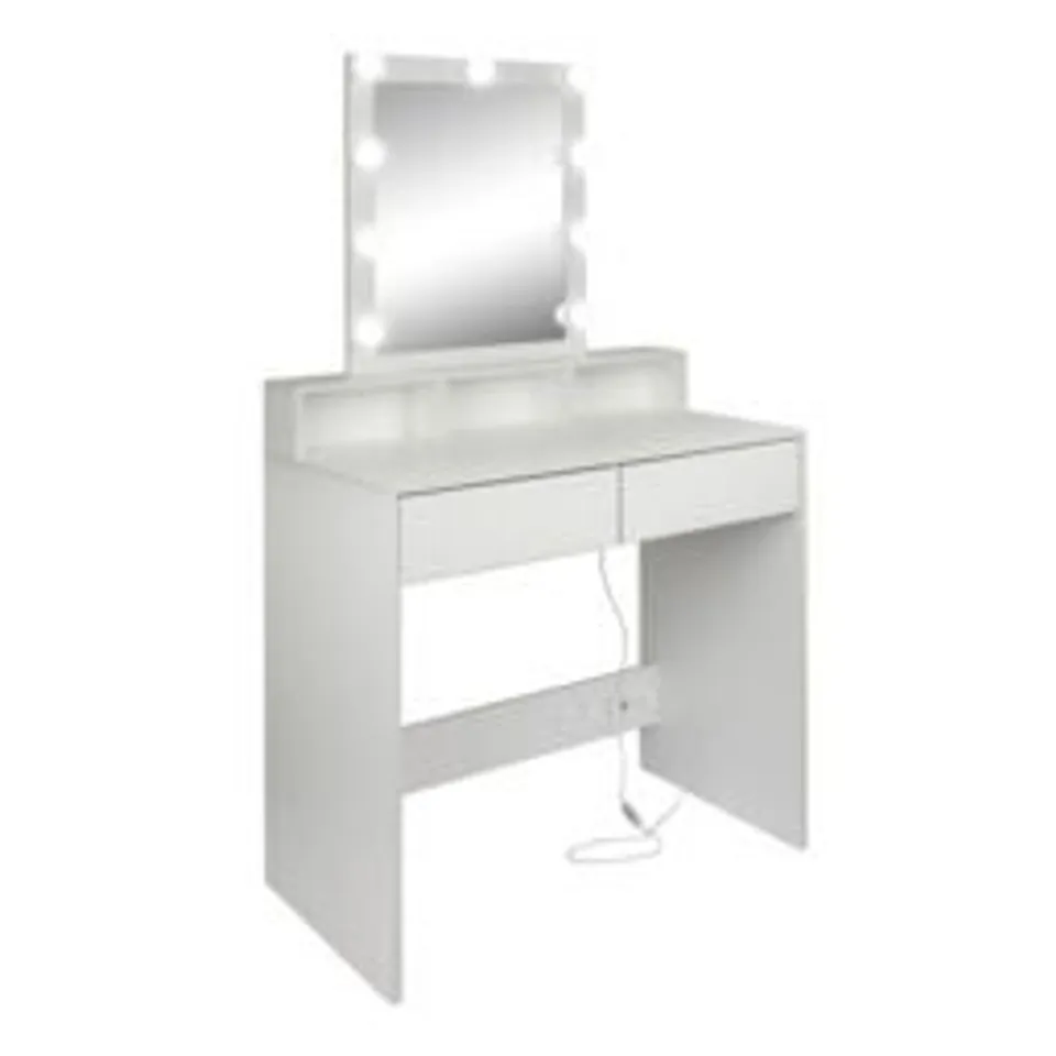 BOXED MASA ELITE II DRESSING TABLE WITH MIRROR AND LIGHTING (4 BOXES)